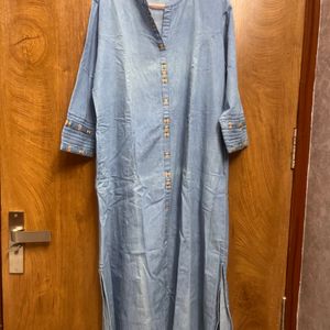 Denim Kurta