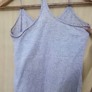 Grey Spaghetti Top