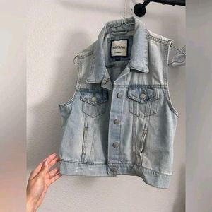 Sleeveless Denim Jacket