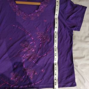 Korean Top With Nice Glitter Work