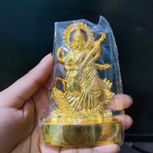 Maa Saraswati Golden Idol