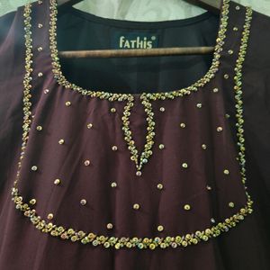 Long Chuddi Sleeves Kurti