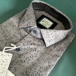 Grey Cotton Brand New Shirt