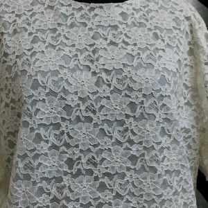 Plus Size Lace Top