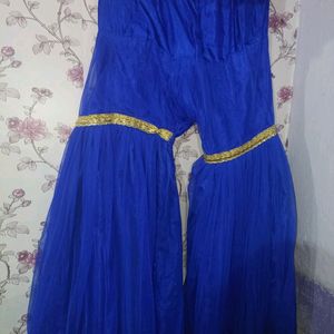 Beautiful Royal Blue  Ghair Garara Suit💙