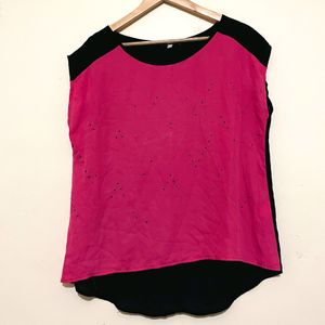 Imported Up & Down Sleeveless Top By SES