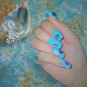Press On Nails(Ocean Sapphire)