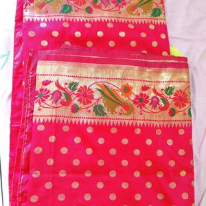 Diwali Special Saree , With Unstitched Blouse