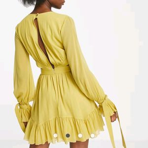 ASOS Cut Out Dress Plunging Neckline