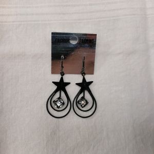 Combo Of 03 Black Different Earrings