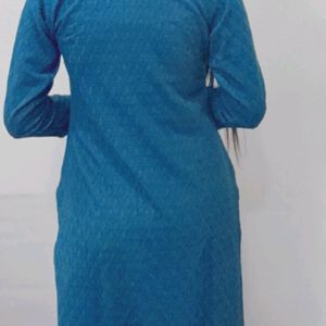 Blue Chikankari Kurti