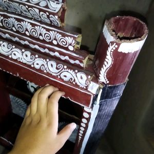 WOODEN SINGHASAN HANDMADE