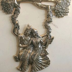 Radha Krishna Metal Wall Hanging