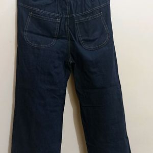 Wide Leg Dark Blue Jeans