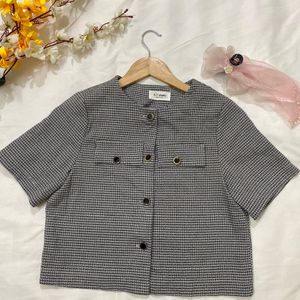 Tweed Style Korean Top🖤