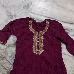 Purple Kurti For Women