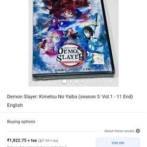 Demon Slayer Season 3 All Episodes DVD