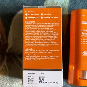 The Derma Co Hyaluronic Sunscreen Stick