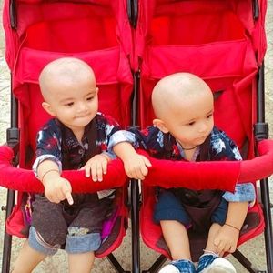 Branded Twins stroller