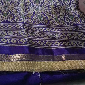 Premium Blue Silk Saree_NEW_With Blouse Pc_ Qty. 1