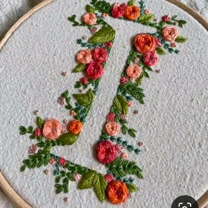 Design "I" Embroidery From Pinterest For Example