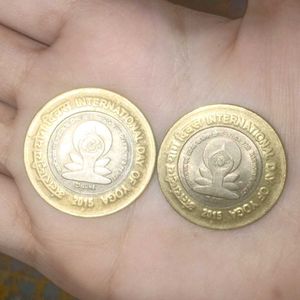 International Day of Yoga  10rs Coin