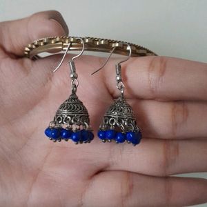 Blue Jhumkas