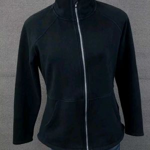 Skechers Full Zip Sweatshirt So Soft Black Size L