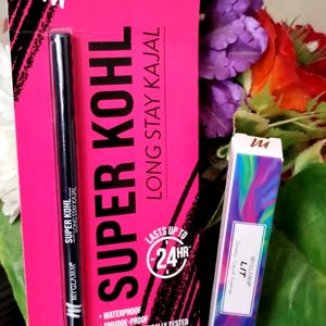 COMBO PACK OF MYGLAMM'S KAJAL AND EYELINER