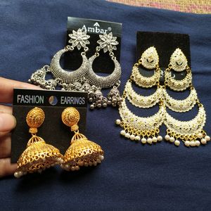 3 Set Earrings Combo