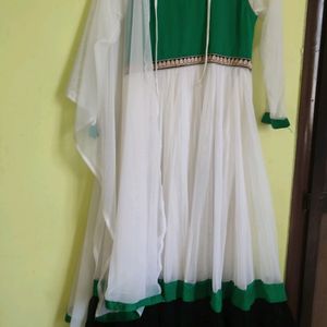 White Anarkali