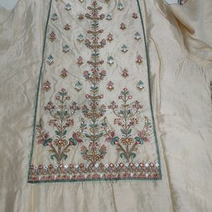 Embroidered Silk Kurti