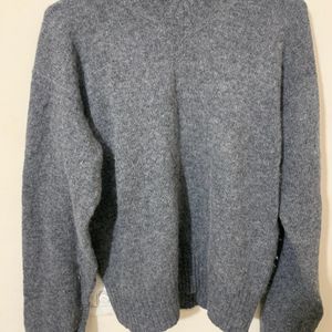 Grey High Neck Sweater