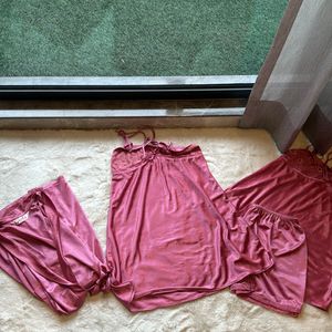 4 PCs Night Wear Set