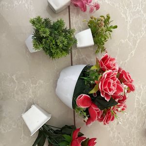 Set Of 5 Artificial Plants