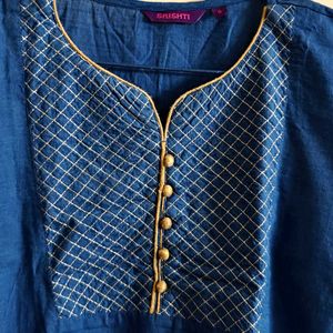 Blue Long Kurta