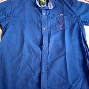 Boys Navy Blue Shirt