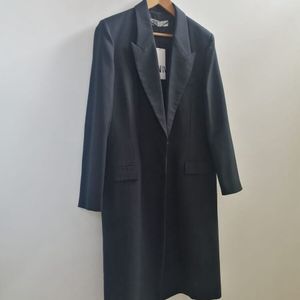 ZW Collection Minimalist Wool Blend Coat