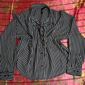 Black & White Striped Shirt (Women)