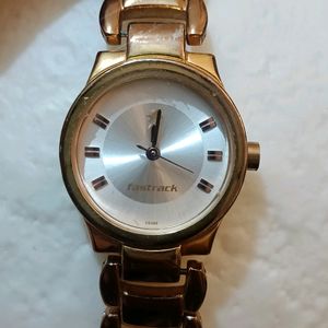 Fastrack Rose Gold Dial Watch (Analog)