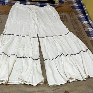 Sharara Pant Off White Colour Size XL