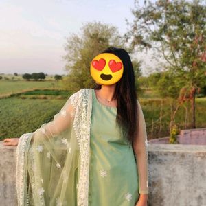 Diwali Sale✨Full Embroidered Kurta,Palazo & Dupata