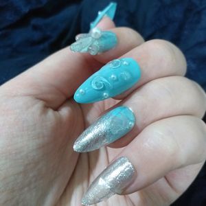 Press On Nails (Aquamarine💎)