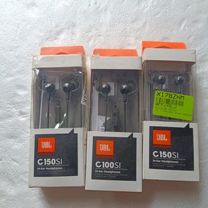 Jbl c150si earphone pack of 3 brand new orignal