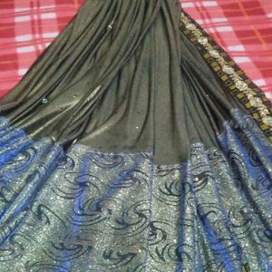 Fabric Sarees With Digean 5m