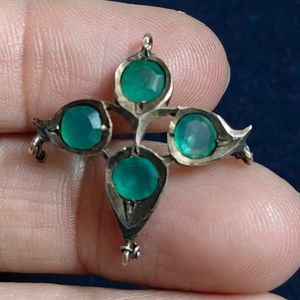 14k Antique Emerald Pendant