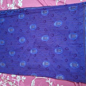 Lavender Color Foil Printed Saree