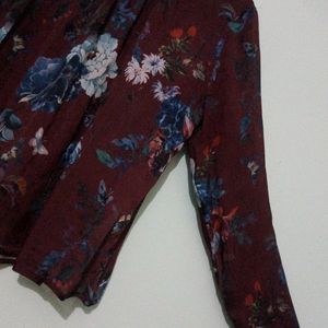 Marhoom Flower Print Top