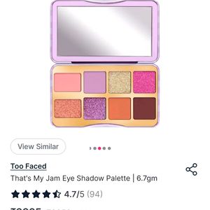 Too Faced Thts My Jam Eyeshadow Pallet