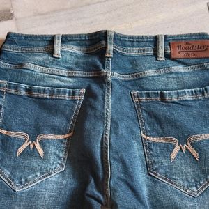 Roadster Denim Jeans with Golden Border